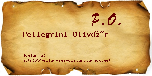 Pellegrini Olivér névjegykártya