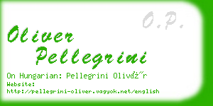 oliver pellegrini business card